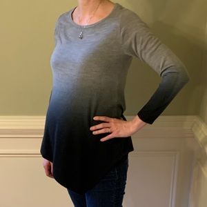 Motherhood Asymmetrical Ombré Sweater
